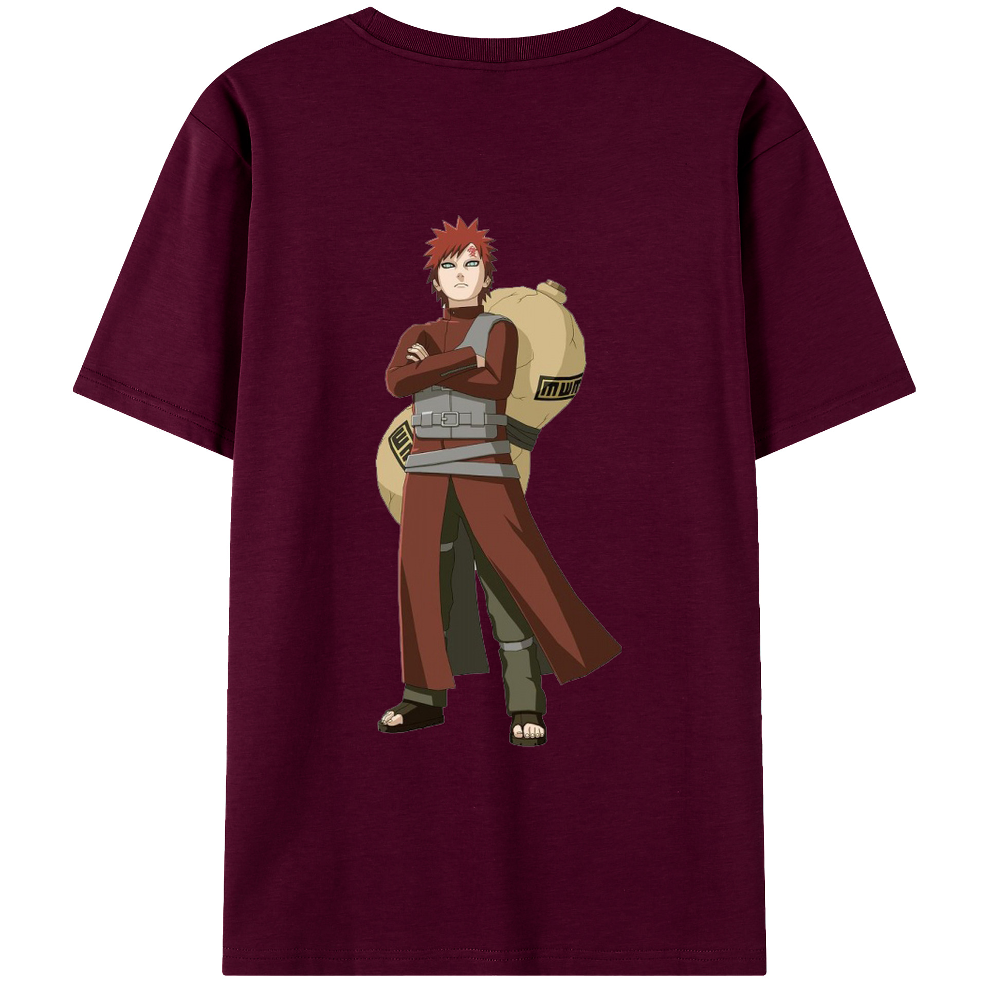 （画像用） NARUTO -ナルト- ガアラ Gaara レディース半袖Tシャツ(バックプリント)